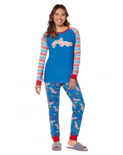 Spirit Halloween Good Guys Chucky Pajama Set -MELONHALLOW Sales 01578996 c