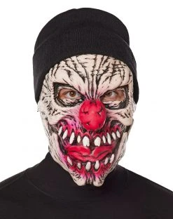 Spirit Halloween UV Light Reactive Funny Bones Half Mask
