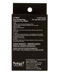 Spirit Halloween Black Widow Witch Press On Nails -MELONHALLOW Sales 01582337 d