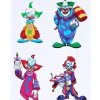 Spirit Halloween Killer Klowns from Outer Space Decal Set - 4 Pack 1 Spirit Halloween Killer Klowns from Outer Space Decal Set - 4 Pack -MELONHALLOW Sales 01584168 a