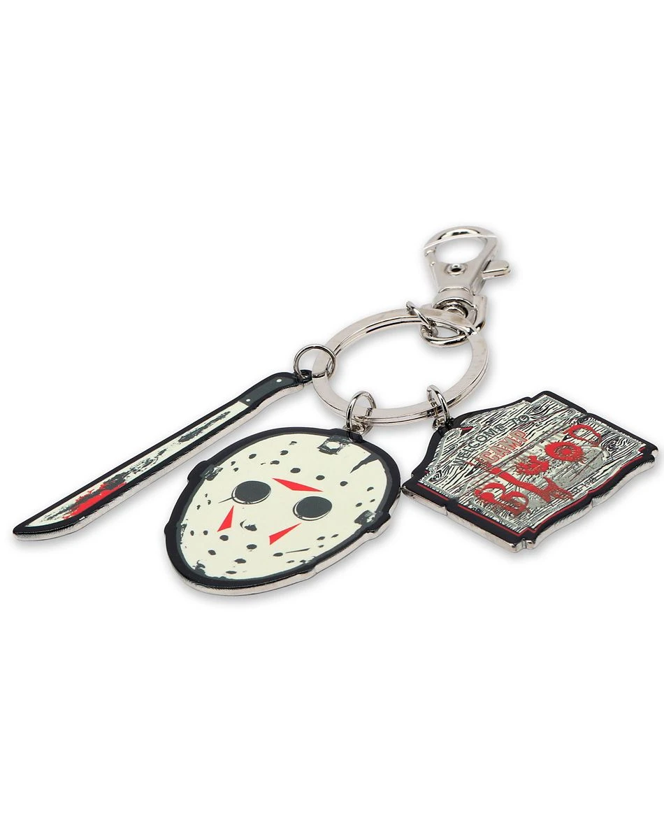 Spirit Halloween Jason Voorhees Mask Charm Keychain - Friday the 13th 4 Spirit Halloween Jason Voorhees Mask Charm Keychain - Friday the 13th - Image 2