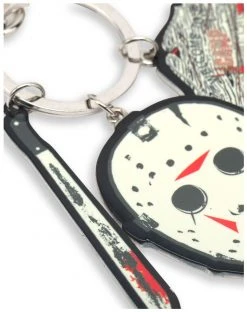Spirit Halloween Jason Voorhees Mask Charm Keychain - Friday the 13th 9 Spirit Halloween Jason Voorhees Mask Charm Keychain - Friday the 13th -MELONHALLOW Sales 01584333 d