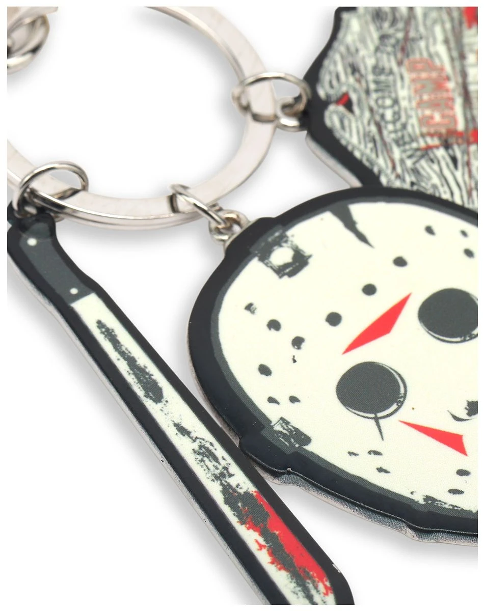 Spirit Halloween Jason Voorhees Mask Charm Keychain - Friday the 13th 6 Spirit Halloween Jason Voorhees Mask Charm Keychain - Friday the 13th - Image 4