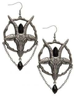 Spirit Halloween Baphomet Earrings
