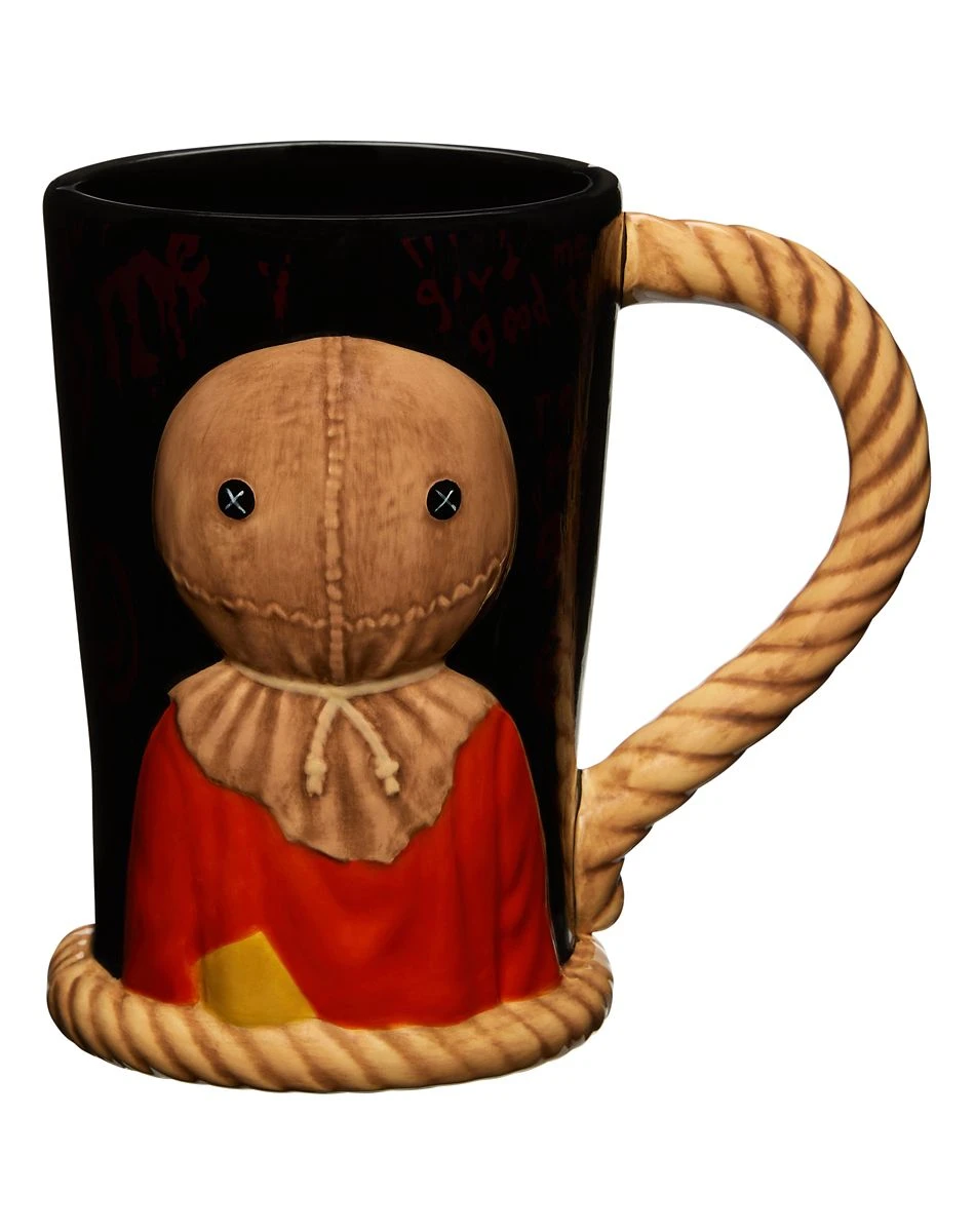 Spirit Halloween Molded Color Changing Sam Coffee Mug - Trick 'r Treat 3 Spirit Halloween Molded Color Changing Sam Coffee Mug - Trick 'r Treat
