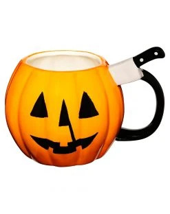 Spirit Halloween Michael Myers Pumpkin Molded Coffee Mug 20 oz. - Halloween