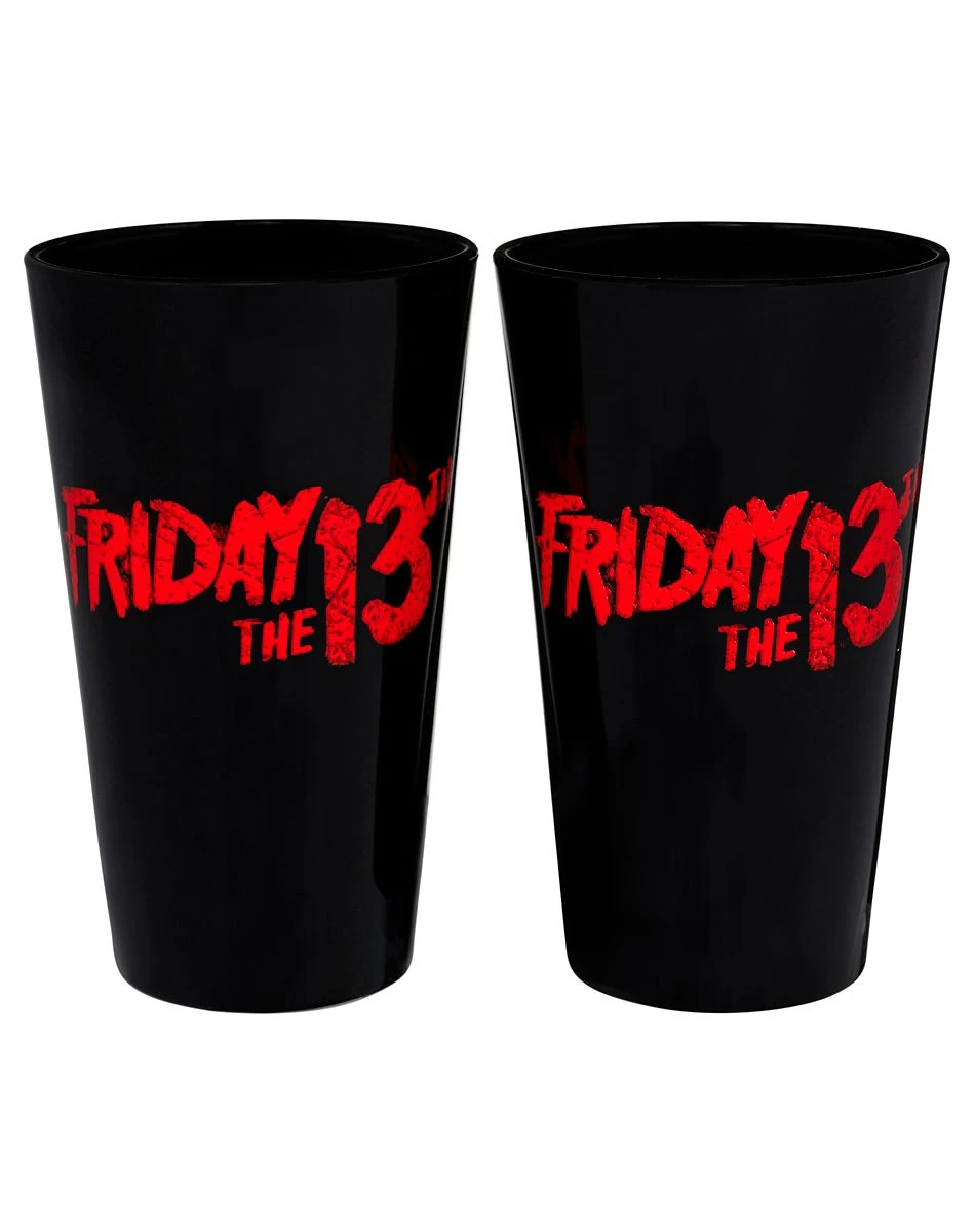 Spirit Halloween Jason Voorhees Pint Glasses 2 Pack - Friday the 13th 4 Spirit Halloween Jason Voorhees Pint Glasses 2 Pack - Friday the 13th - Image 2