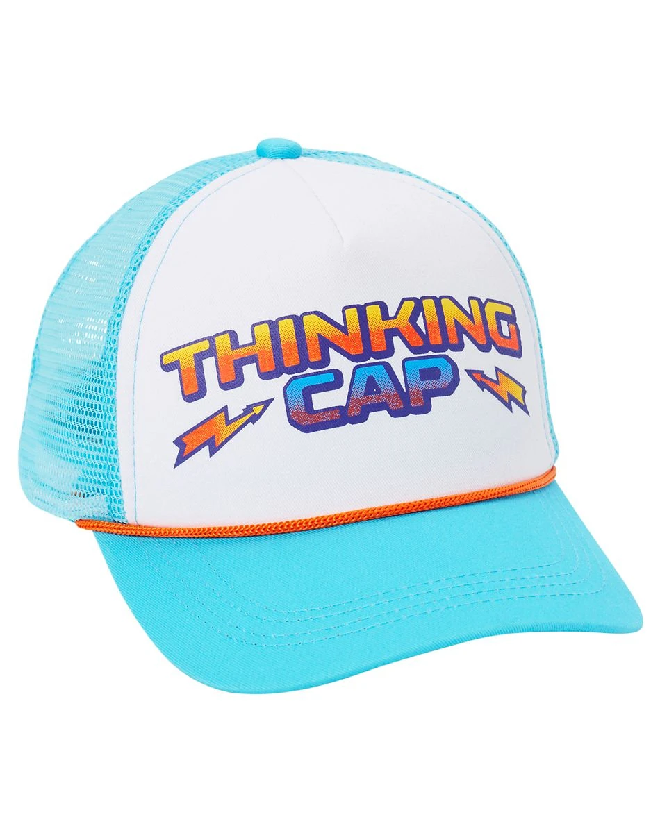 Spirit Halloween Dustin Thinking Cap Trucker Hat - Stranger Things 3 Spirit Halloween Dustin Thinking Cap Trucker Hat - Stranger Things