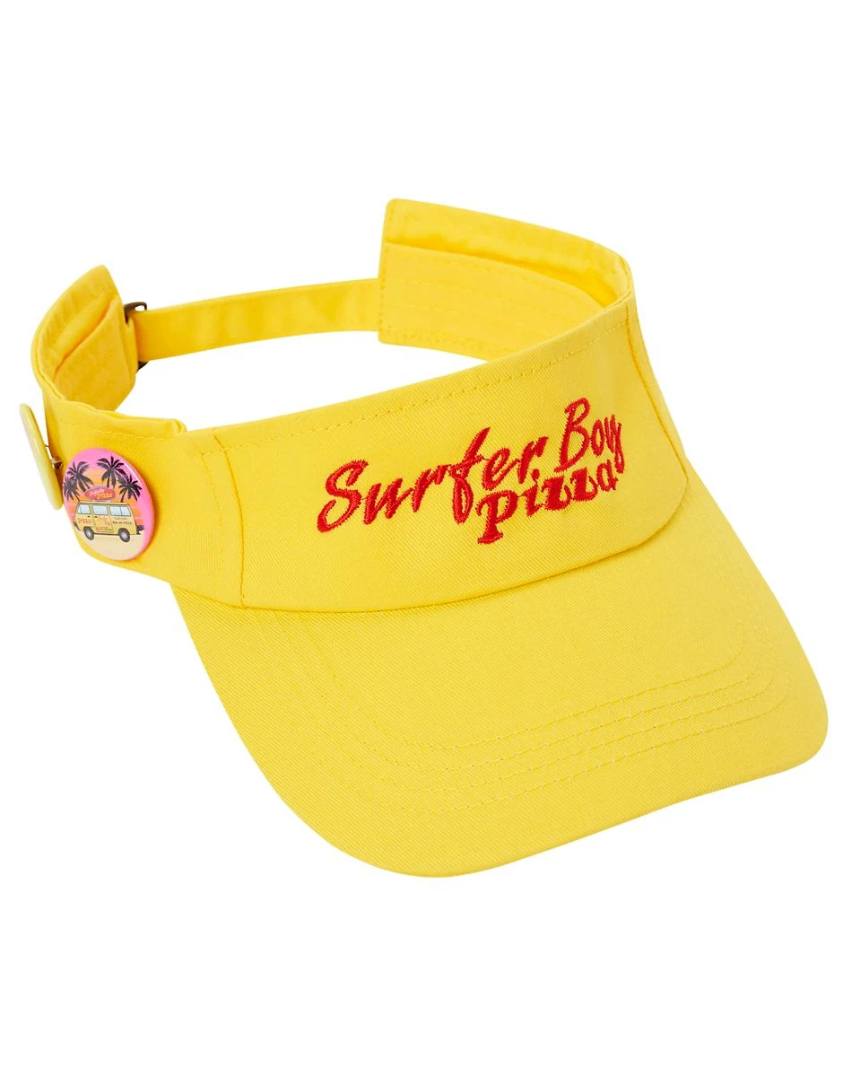 Spirit Halloween Surfer Boy Pizza Visor - Stranger Things 3 Spirit Halloween Surfer Boy Pizza Visor - Stranger Things