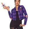 Spirit Halloween Adult Killer Klowns from Outer Space Flannel Shirt -MELONHALLOW Sales 01597632 a