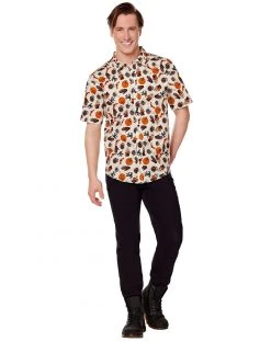 Spirit Halloween Adult Vintage Wicked Button Up Shirt