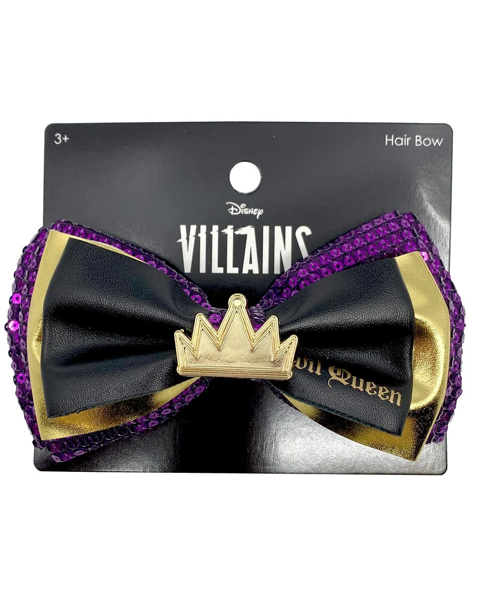Spirit Halloween Evil Queen Hair Bow - Disney Villains 3 Spirit Halloween Evil Queen Hair Bow - Disney Villains