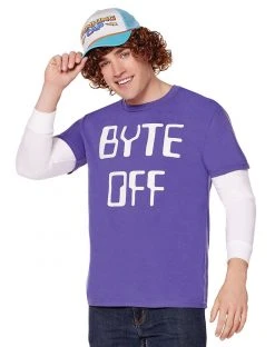 Spirit Halloween Adult Byte Off T Shirt - Stranger Things