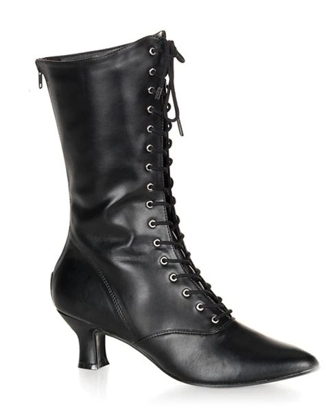 Spirit Halloween Black Victorian Boot 4 Spirit Halloween Black Victorian Boot - Image 2