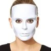 Spirit Halloween Blank White Face Half Mask 2 Spirit Halloween Blank White Face Half Mask -MELONHALLOW Sales 07155187 a