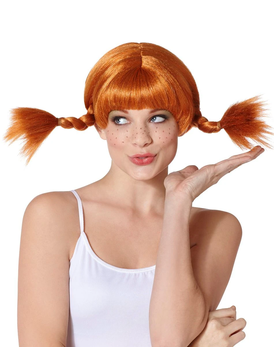 Spirit Halloween Red Wire Pigtail Wig 3 Spirit Halloween Red Wire Pigtail Wig
