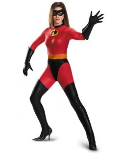 Spirit Halloween Adult Mrs. Incredible Bodysuit Costume - The Incredibles