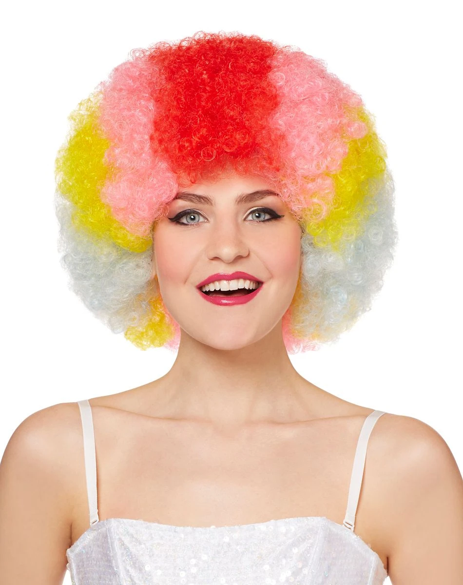 Spirit Halloween Rainbow Curly Wig 3 Spirit Halloween Rainbow Curly Wig