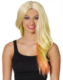 Spirit Halloween Adult Rainbow Ombre Wig -MELONHALLOW Sales 07380454 c
