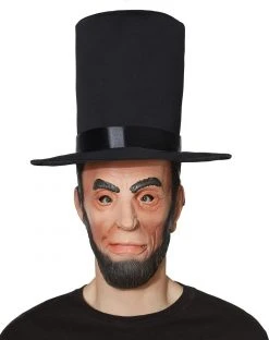 Spirit Halloween Adult Abe Lincoln Full Mask with Hat