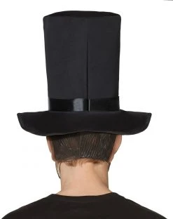 Spirit Halloween Adult Abe Lincoln Full Mask with Hat -MELONHALLOW Sales 07390719 b