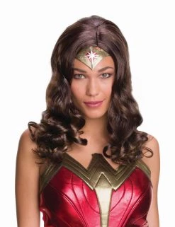 Spirit Halloween Adult Wonder Woman Wig - Batman v Superman Dawn of Justice