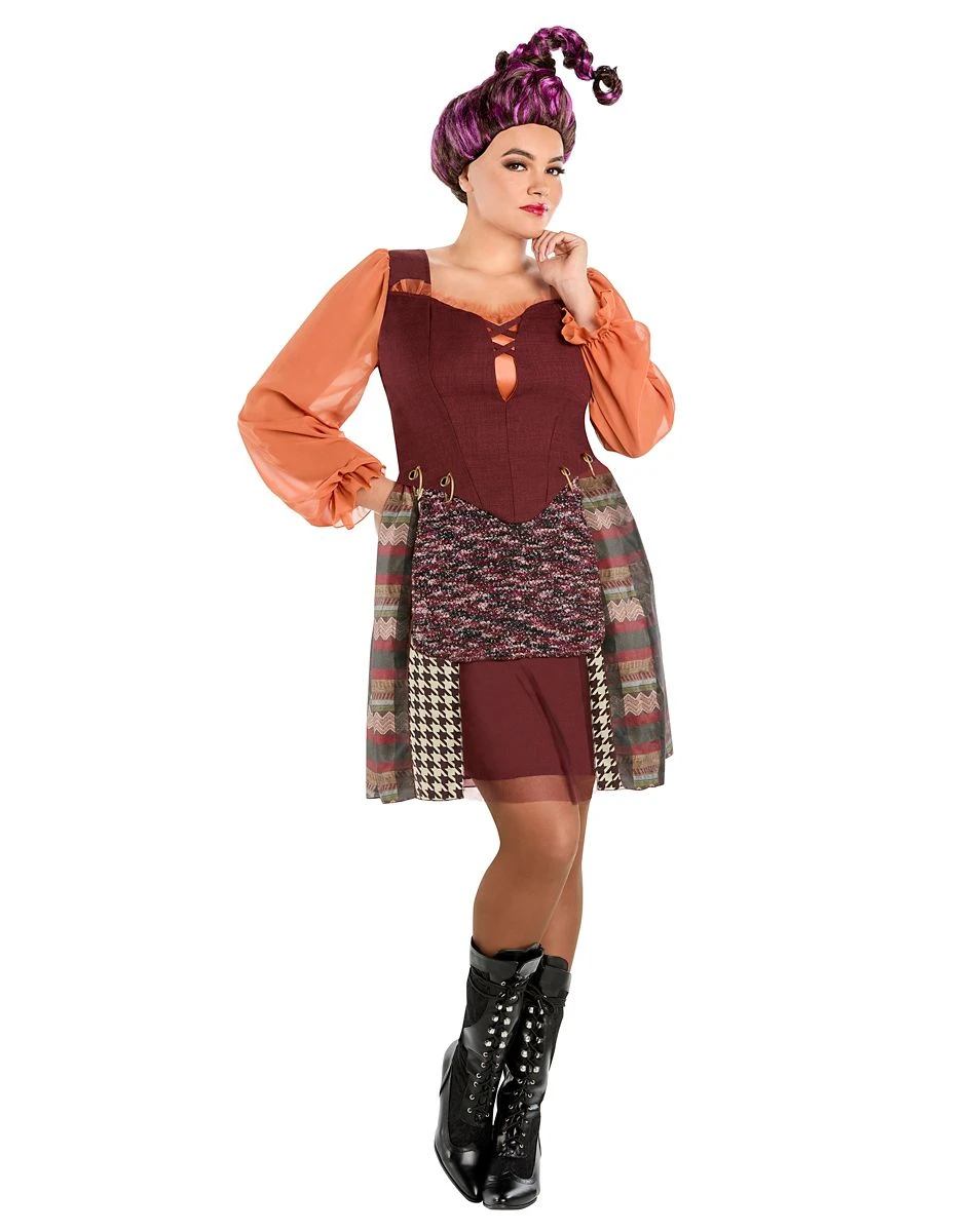 Spirit Halloween Adult Mary Sanderson Plus Size Dress - Hocus Pocus 3 Spirit Halloween Adult Mary Sanderson Plus Size Dress - Hocus Pocus