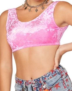 Spirit Halloween Velour Harley Quinn Crop Top - Birds of Prey 7 Spirit Halloween Velour Harley Quinn Crop Top - Birds of Prey -MELONHALLOW Sales 07563075 c