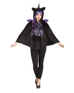 Spirit Halloween Adult Dark Unicorn Poncho