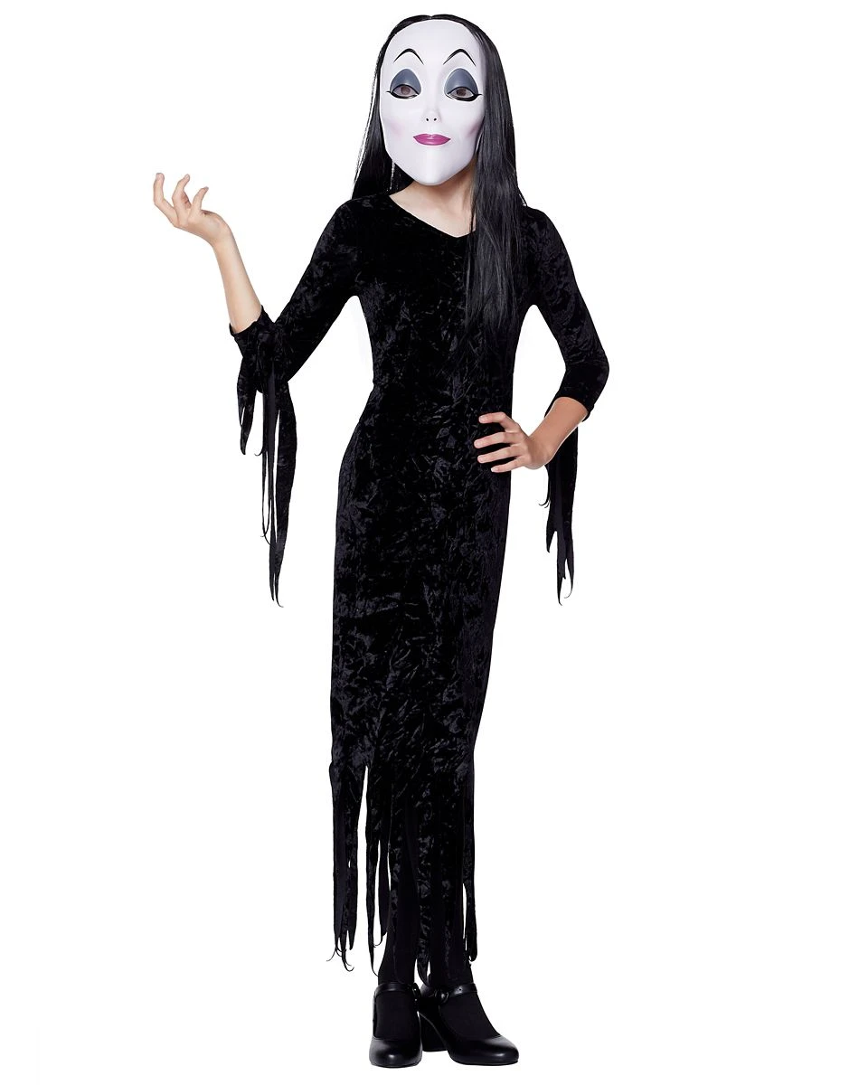 Spirit Halloween Kids Morticia Addams Costume - The Addams Family 2 3 Spirit Halloween Kids Morticia Addams Costume - The Addams Family 2