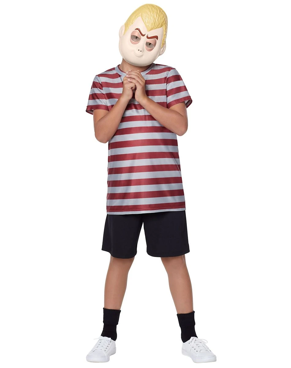 Spirit Halloween Kids Pugsley Costume - Addams Family 2 3 Spirit Halloween Kids Pugsley Costume - Addams Family 2