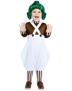 Spirit Halloween Toddler Oompa Loompa Costume - Willy Wonka and the Chocolate Factory